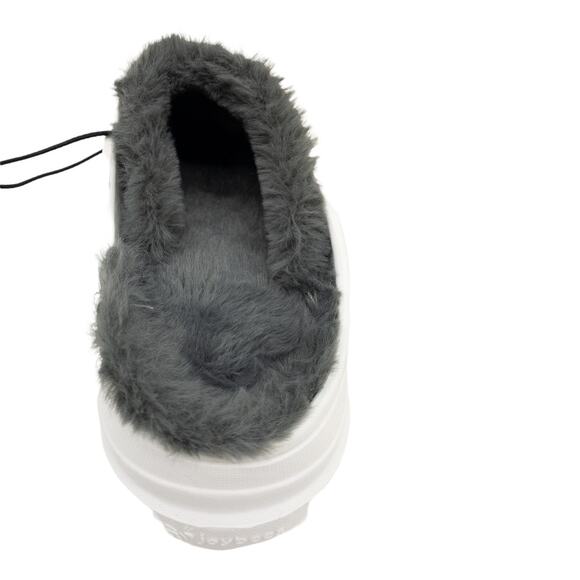 Joybees White Washable Removable Fur Lined Slip On Garden Clogs 6 8 9 10 11 - Picture 4 of 8